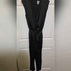 Anne Klein Black Wrap Jumpsuit